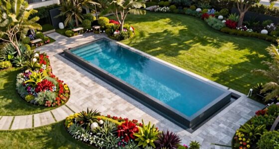 integrate pool with landscape