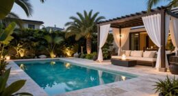 luxurious looking user friendly backyard