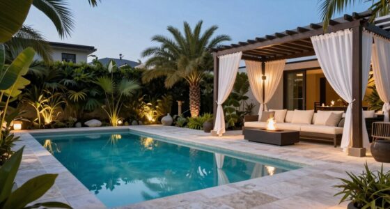 luxurious looking user friendly backyard