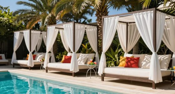 luxury poolside retreat