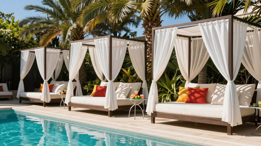 luxury poolside retreat
