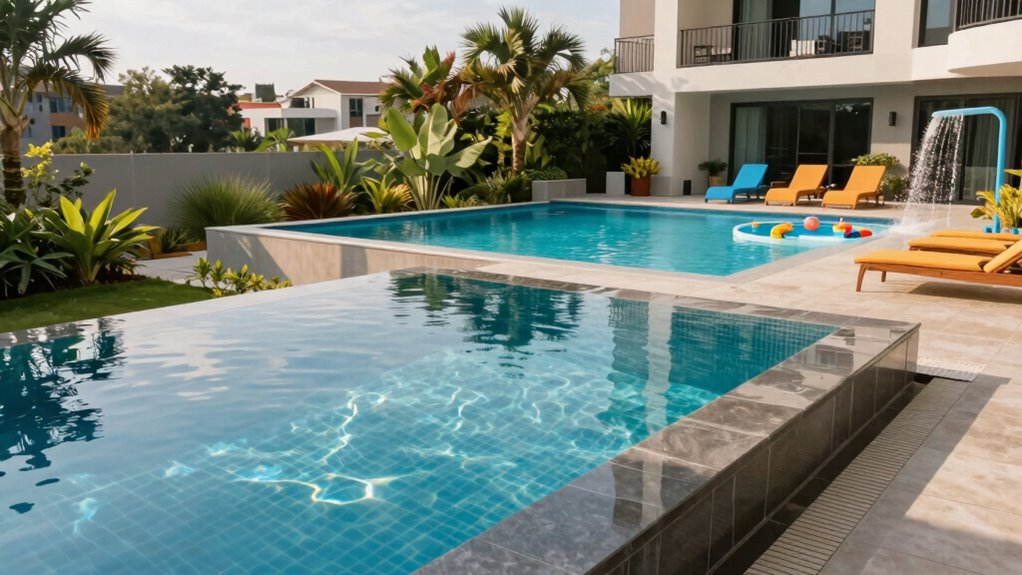 luxury versus functional pools