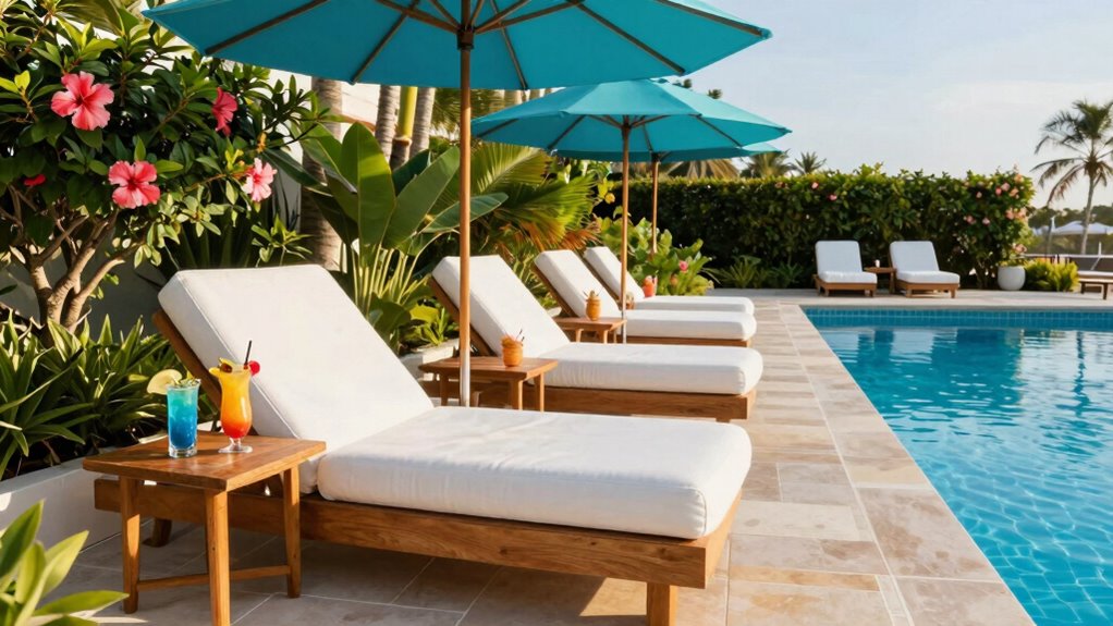 optimize poolside seating arrangements