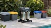 organize pool equipment neatly
