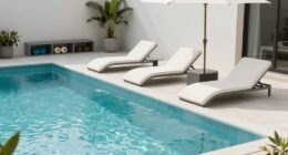 organized pool accessory storage