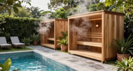 outdoor wellness pool area