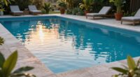 pool ambiance and tranquility