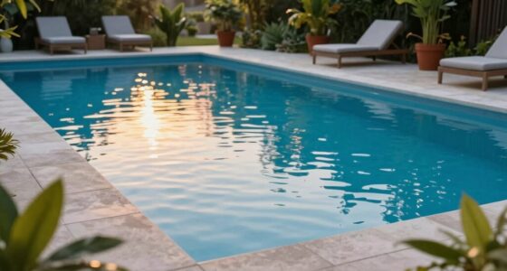 pool ambiance and tranquility