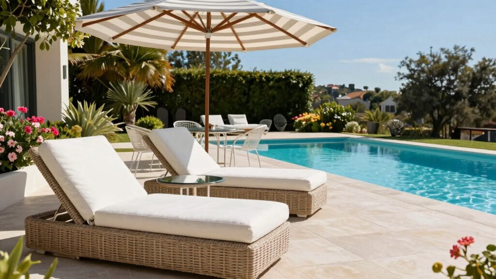 pool furniture influences usage