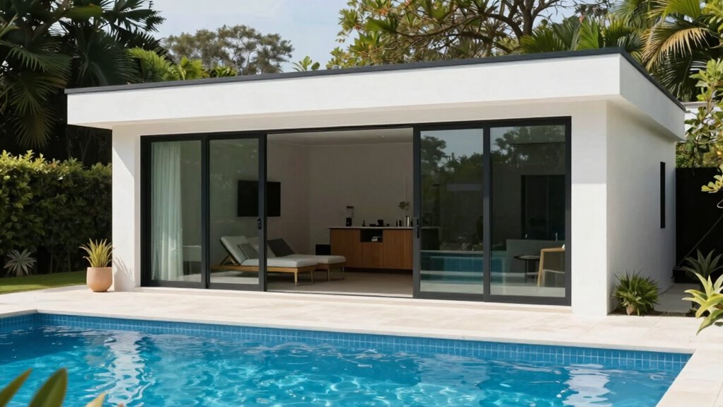 pool houses enhance functionality