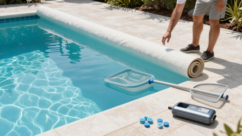 pool maintenance and seasonal preparation