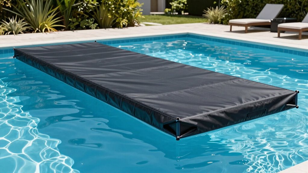 pool safety debris solar heating