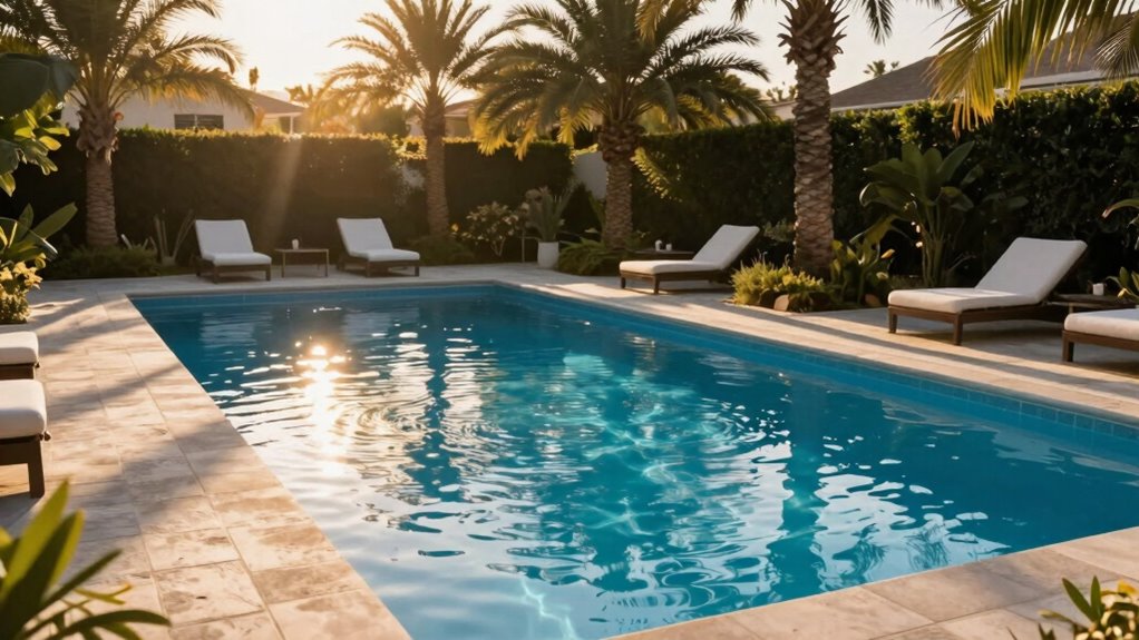 pool sunlight and shade