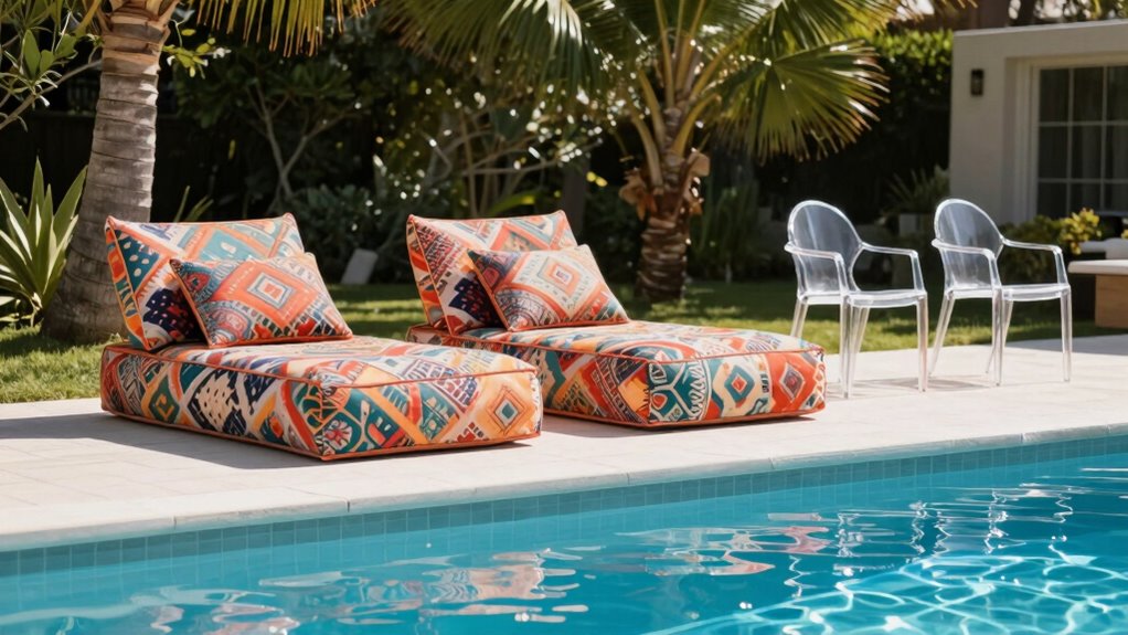 poolside and underwater seating