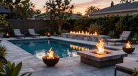 poolside fire feature planning