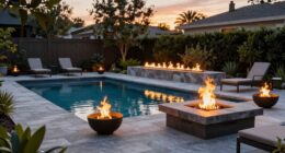 poolside fire feature planning