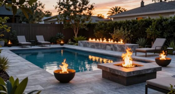 poolside fire feature planning