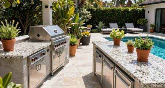 poolside kitchen traffic flow