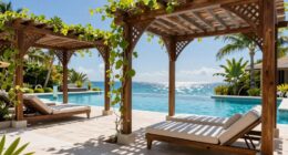poolside shade structures