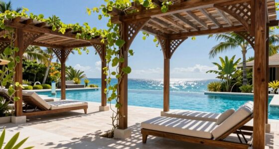 poolside shade structures