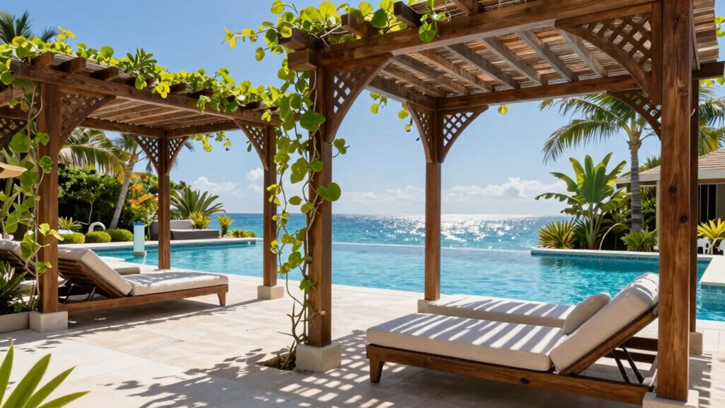 poolside shade structures