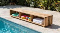 poolside storage organization