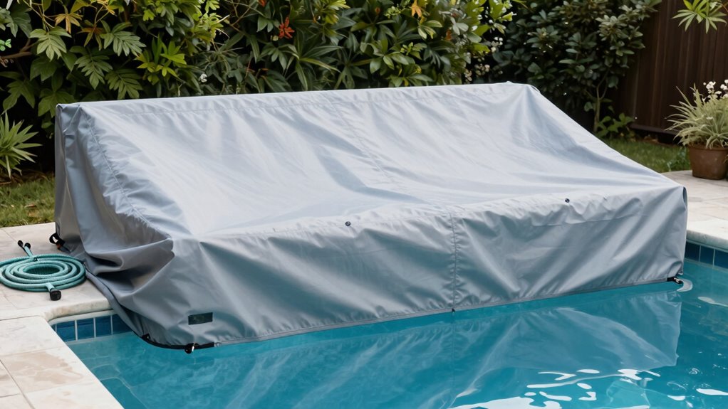 proper seasonal pool cover installation
