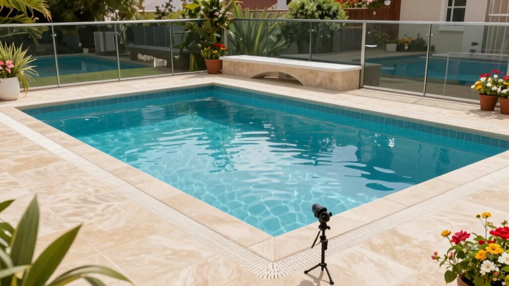 safe clean well lit pool