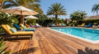 safe comfortable pool decking