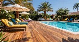 safe comfortable pool decking