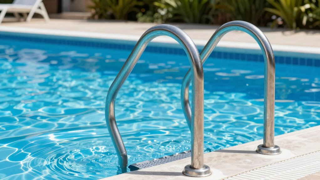 safe durable pool handrails