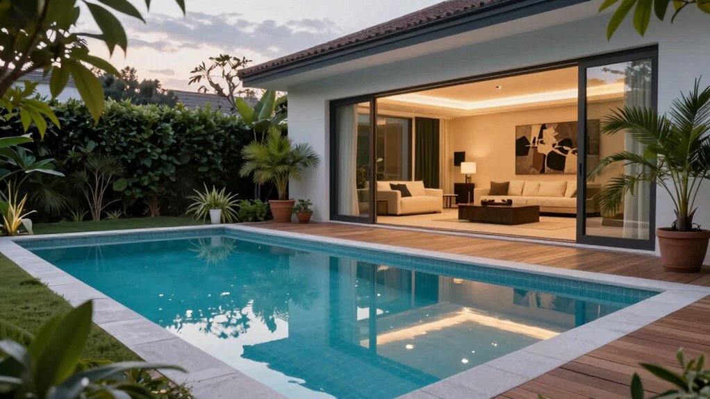 seamless indoor outdoor water features