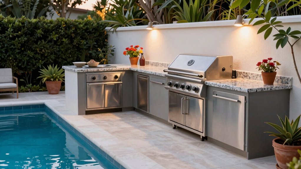 seamless outdoor kitchen design