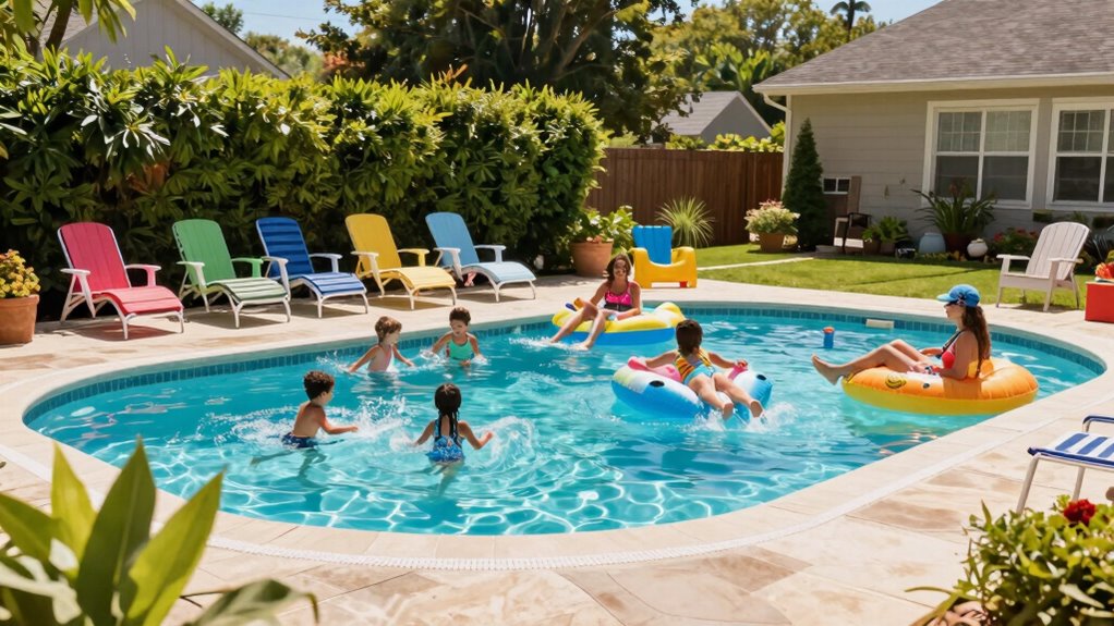 seasonal pool usage patterns