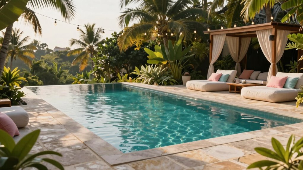 serene natural pool ambiance