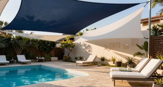 shade sails improve pool comfort