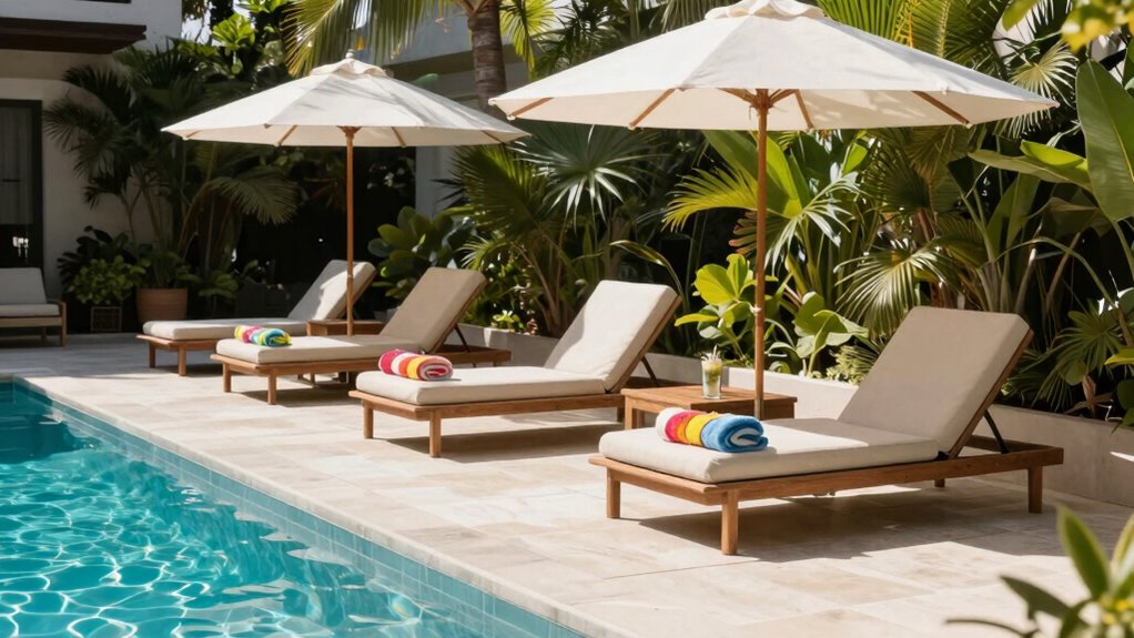 strategic durable shaded outdoor setup