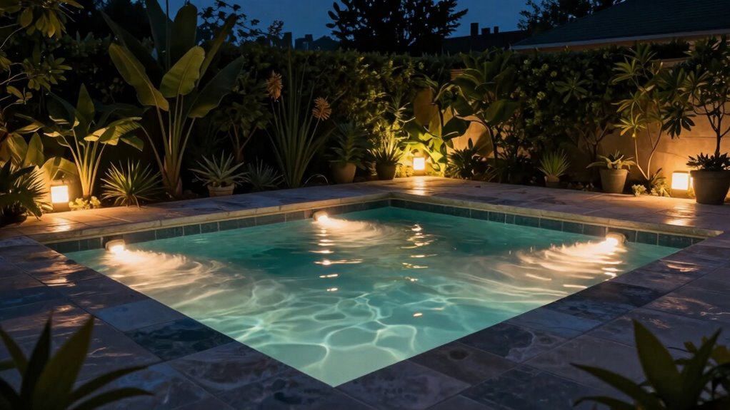 transforming backyard nighttime ambiance