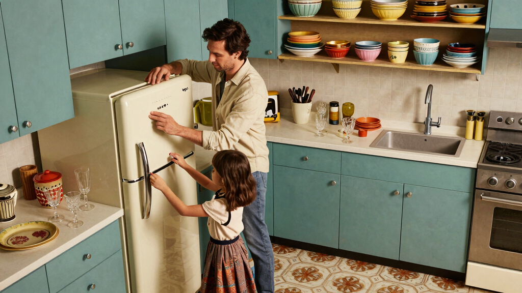 A Father-Daughter Duo Turned Her 90S Kitchen Into A Vintage-Inspired Dream