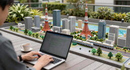 A Voxel Tokyo In Real Japan Time – Ride The Yamanote Line And Study Japanese