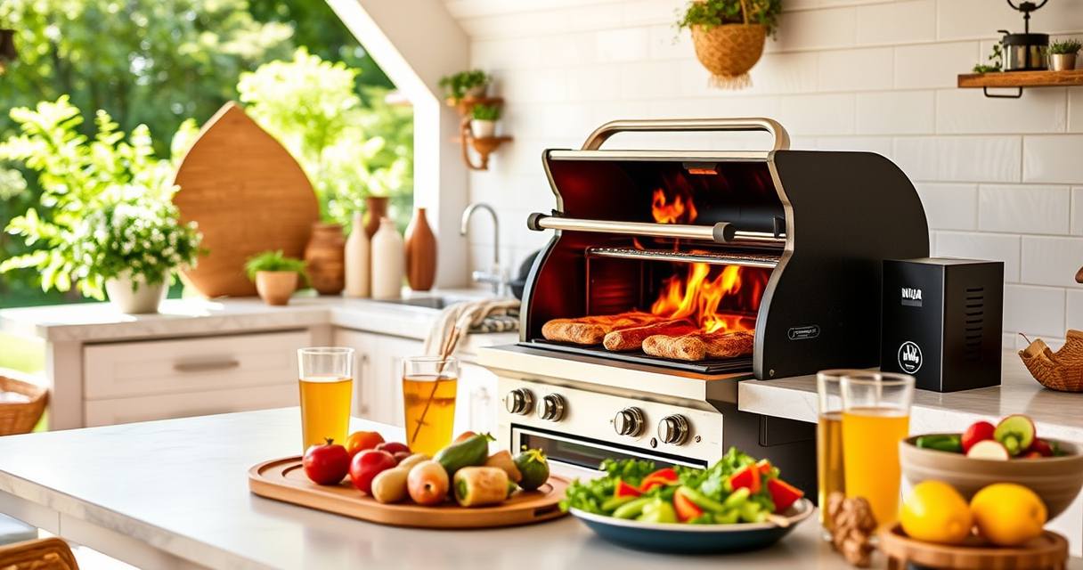 Master Summer BBQ with Ninja OG951 Woodfire Pro Connect Grill