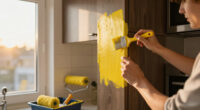 She Used Paint To Transform These Dark Kitchen Cabinets