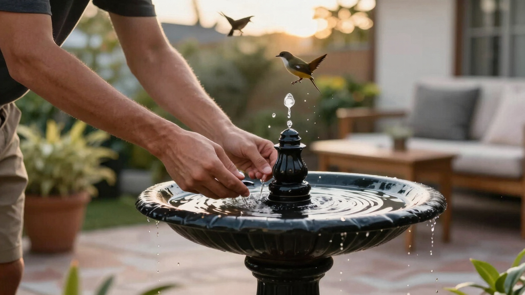 This $10 Solar Fountain Stops Mosquitoes Breeding In Bird Baths, Attracts Feathered Friends & Adds Soothing Sounds To Your Garden