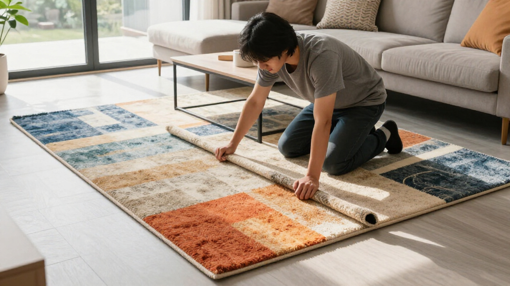 This One Rug Hack Fixed My Awkward Living Room Layout