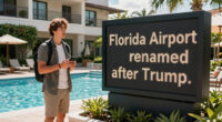 Travellers react as Florida airport renamed after Trump