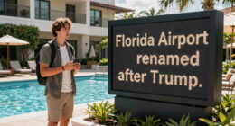 Travellers react as Florida airport renamed after Trump