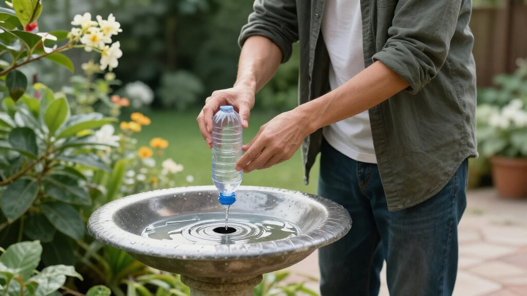 Want To Attract More Backyard Birds? This Easy Bird Bath Bottle Dripper Trick Is All You Need