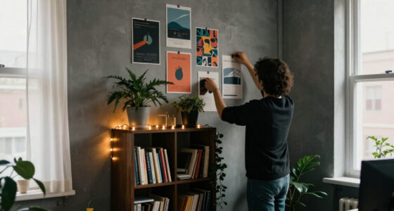 A Renter-Friendly Wall And IKEA BILLY Created A Moody Office
