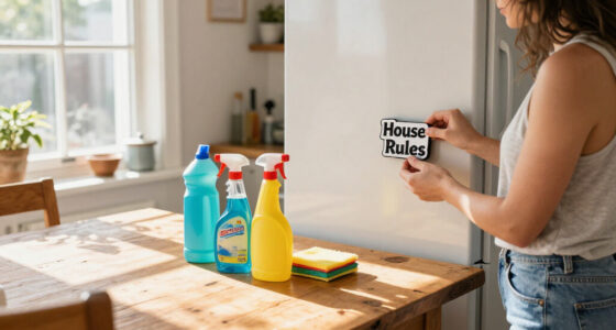 My Grandma Gigi’s “House Rules” Magnet Helps Me Keep My Home Clean