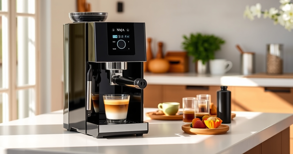 Ninja Luxe™ Café Pro Espresso Machine: Summer Coffee Elegance